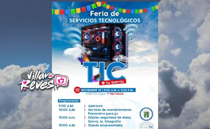 Feria de Servicios Tecnológicos en el Punto Vive Digital de Villa Fabiola